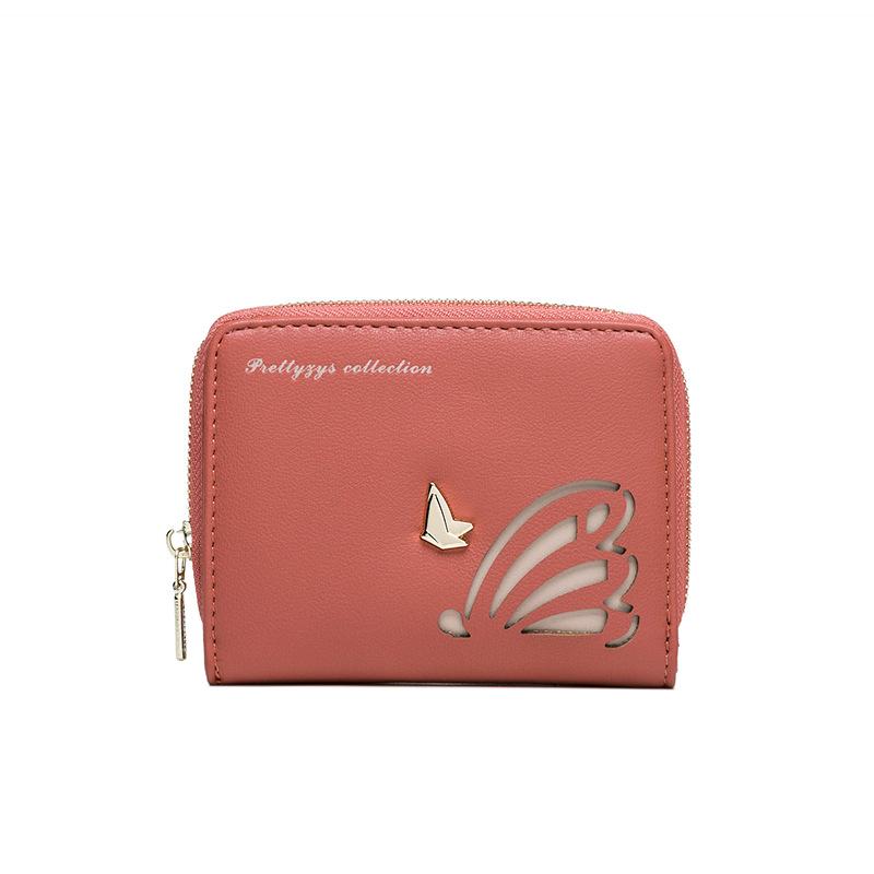 Hollow Butterfly Zipper Wallet