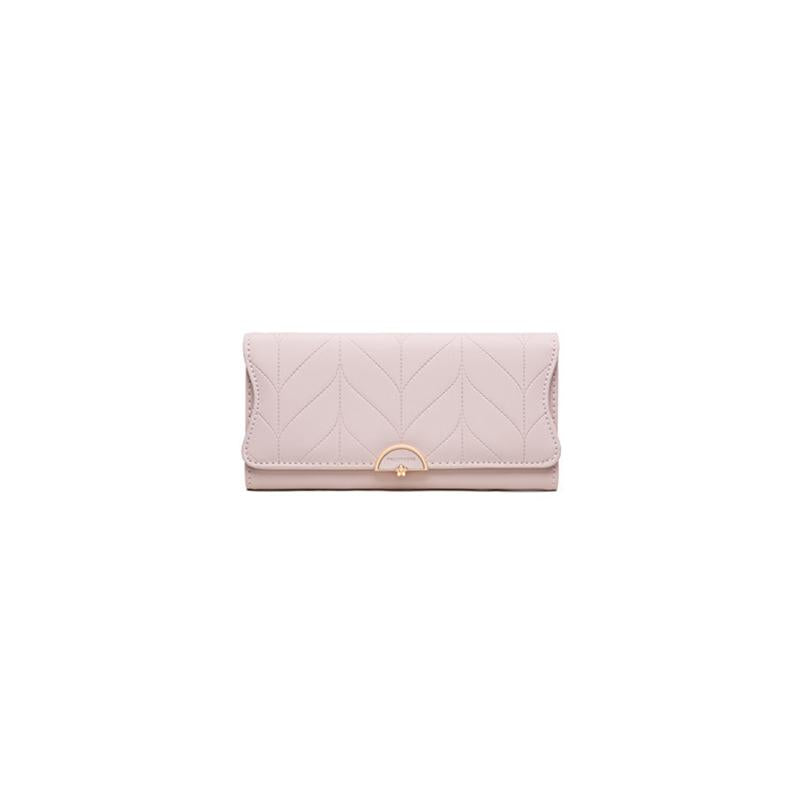 Extended Leaf Ripple Embossed Wallet