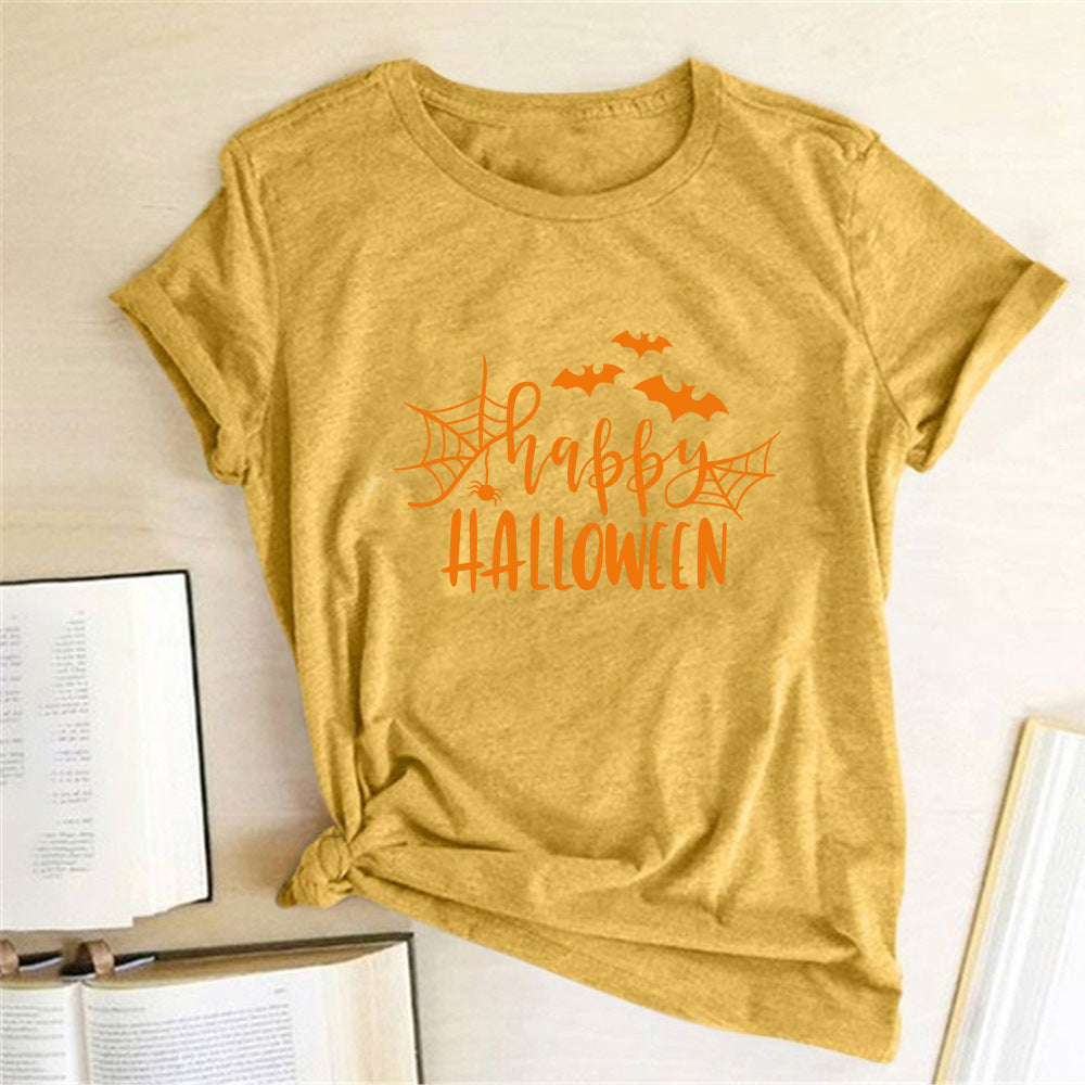 Happy Halloween Printed T-shirt