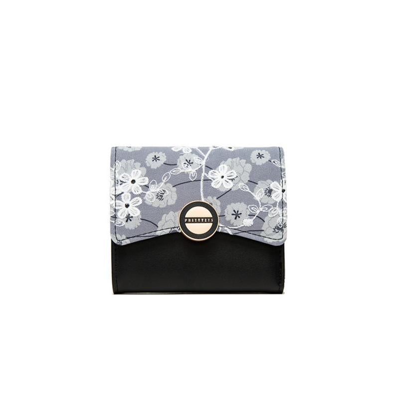 Lace Flower Filp Cover Wallet