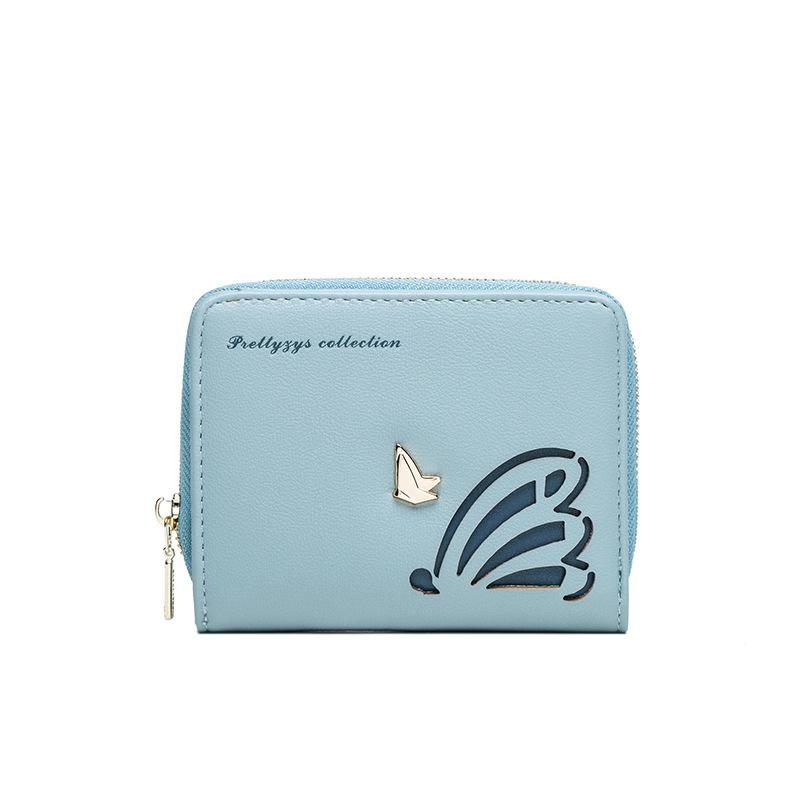 Hollow Butterfly Zipper Wallet