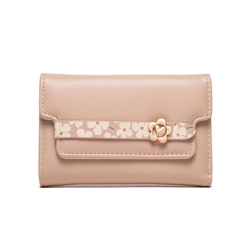 Mid-length Camellia Multifunctional Wallet