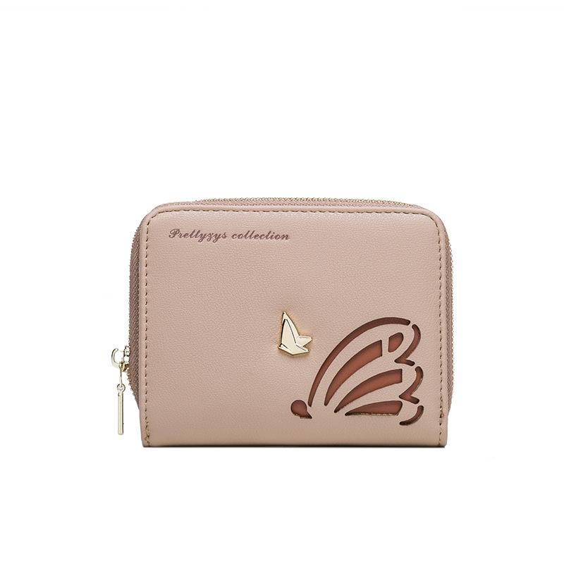 Hollow Butterfly Zipper Wallet