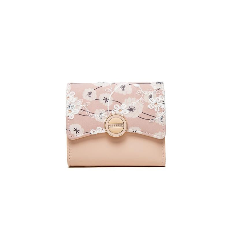 Lace Flower Filp Cover Wallet