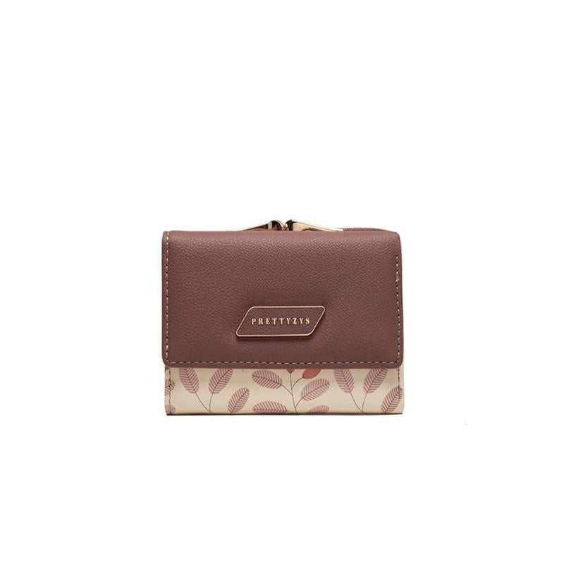 Leaves Printed Flip Cover Wallet