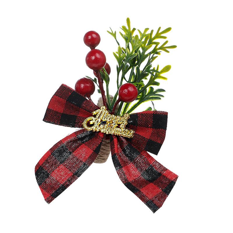Christmas Bow Napkin Ring 6Pcs