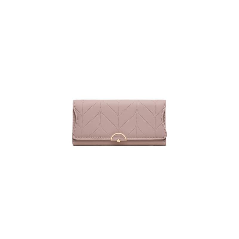 Extended Leaf Ripple Embossed Wallet