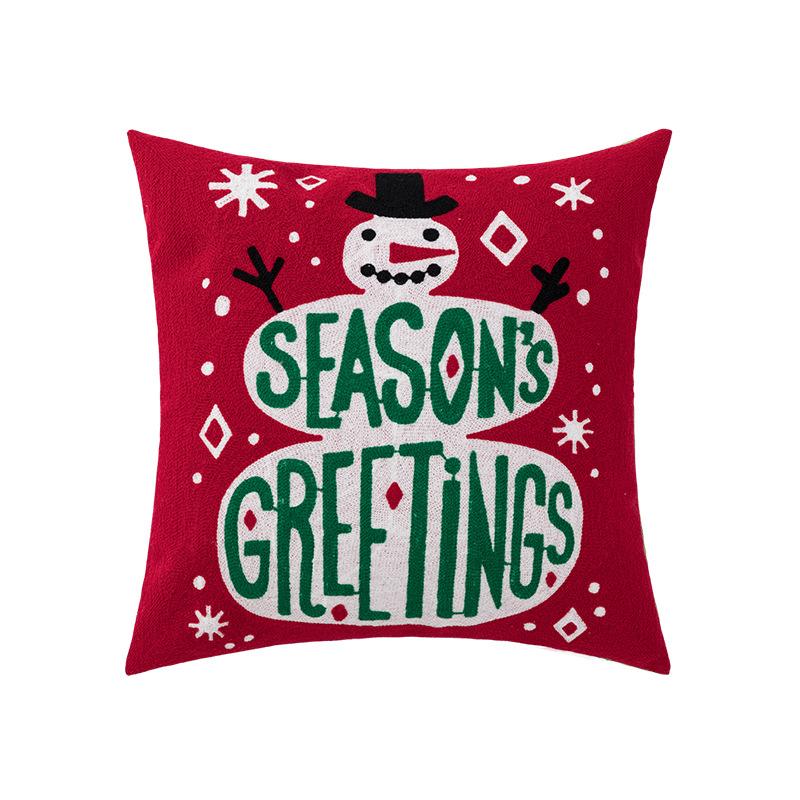 Christmas Embroidered Pillowcase