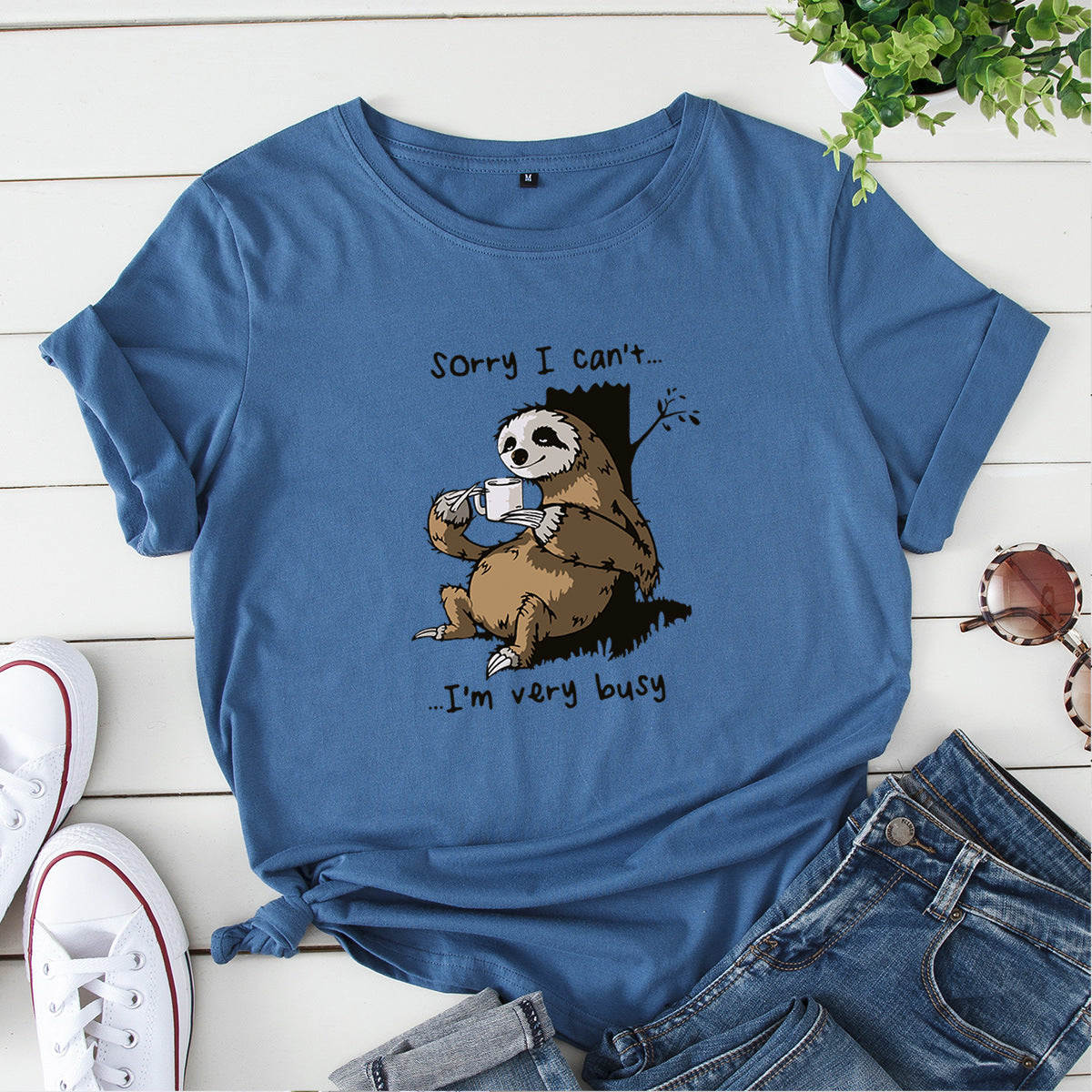 I'm Very Busy Round Neck T-shirt
