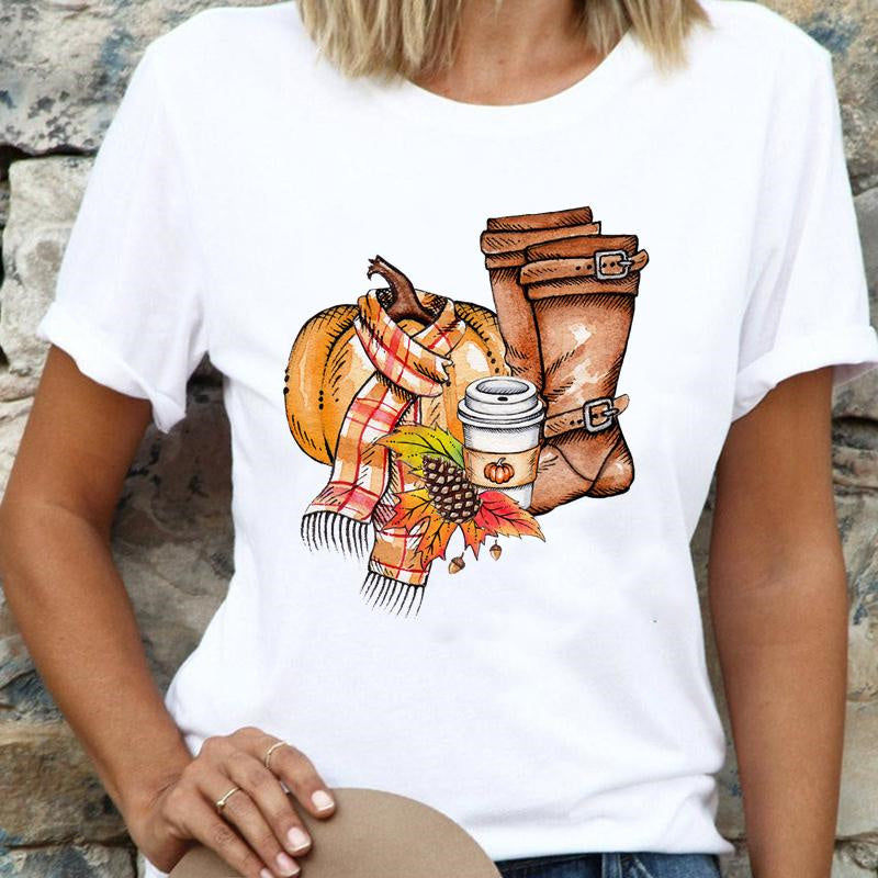 Happy Halloween Women White T-Shirt T