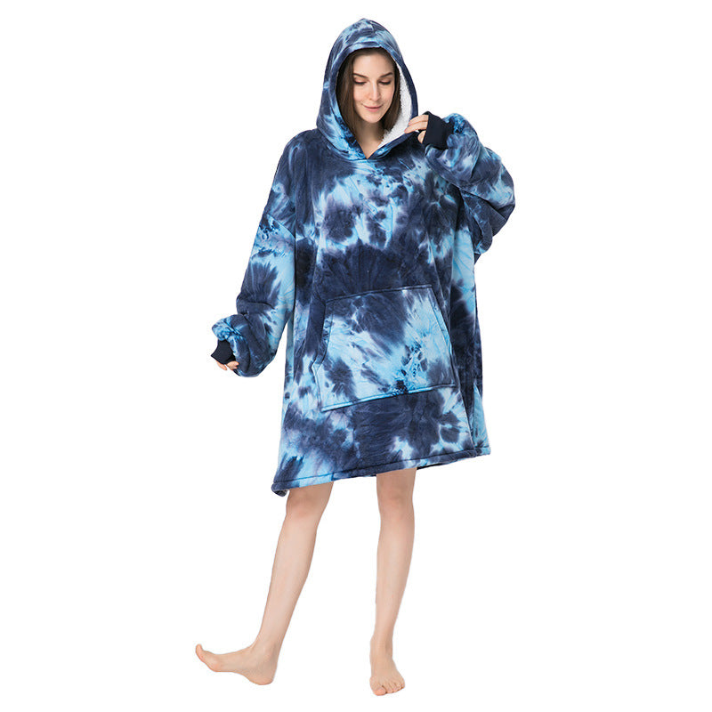 Soft Warm "Wearable Blanket" Coral Fleece Hoodie