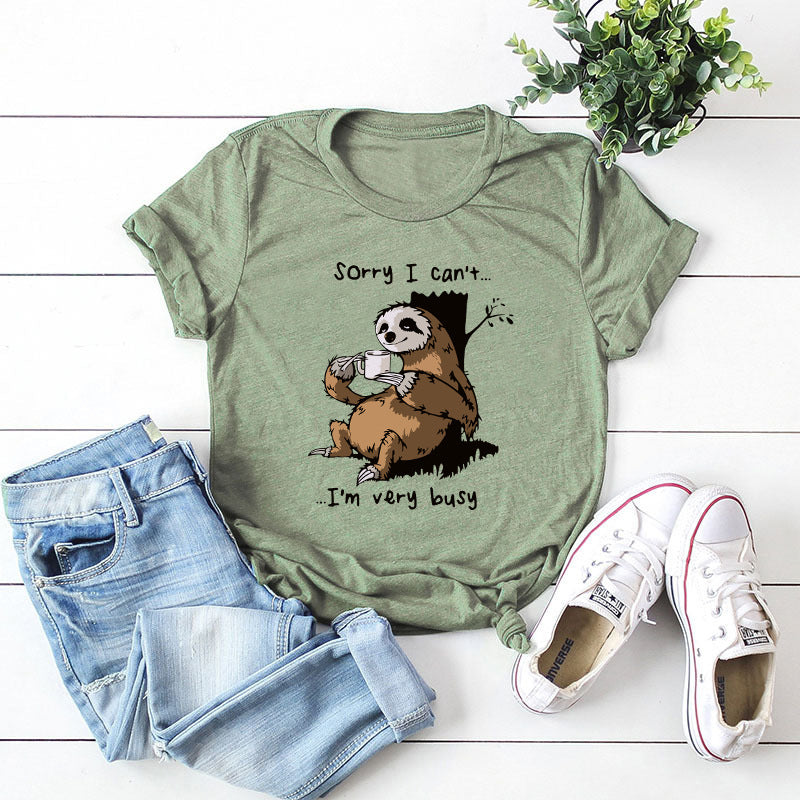 I'm Very Busy Round Neck T-shirt