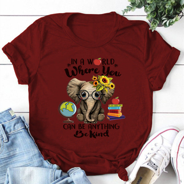 In A World Where You Can Be Anything Round Neck T-shirt