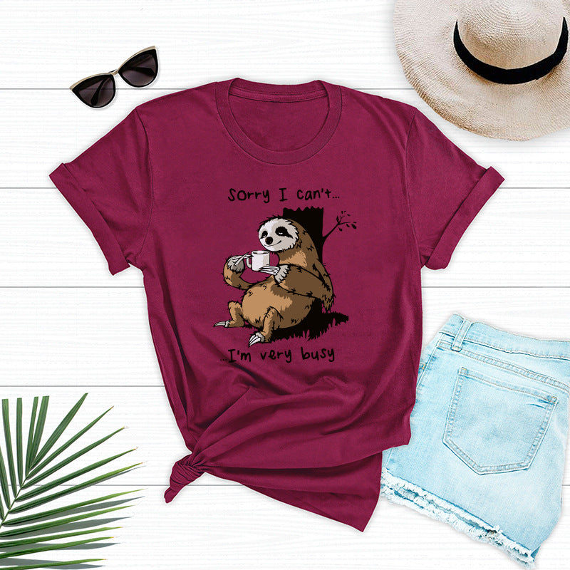 I'm Very Busy Round Neck T-shirt