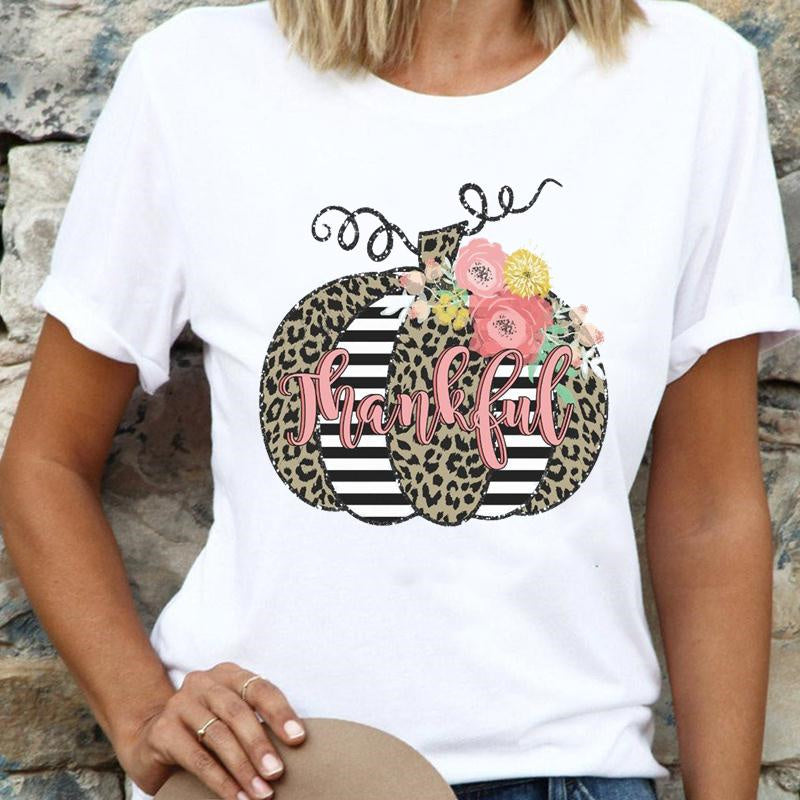 Happy Halloween Women White T-Shirt U