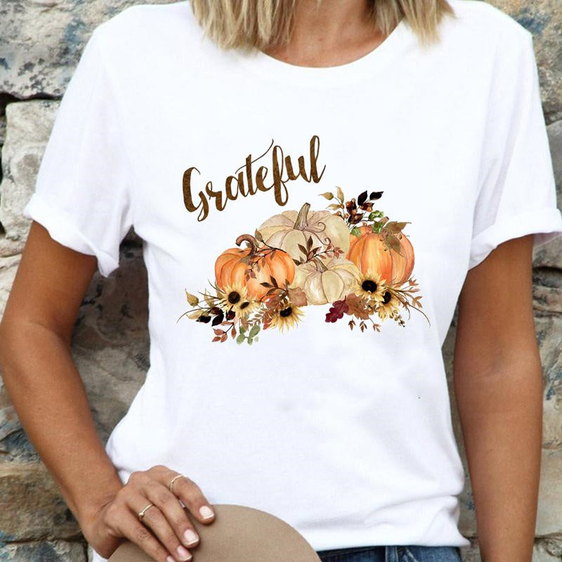 Happy Halloween Women White T-Shirt Y