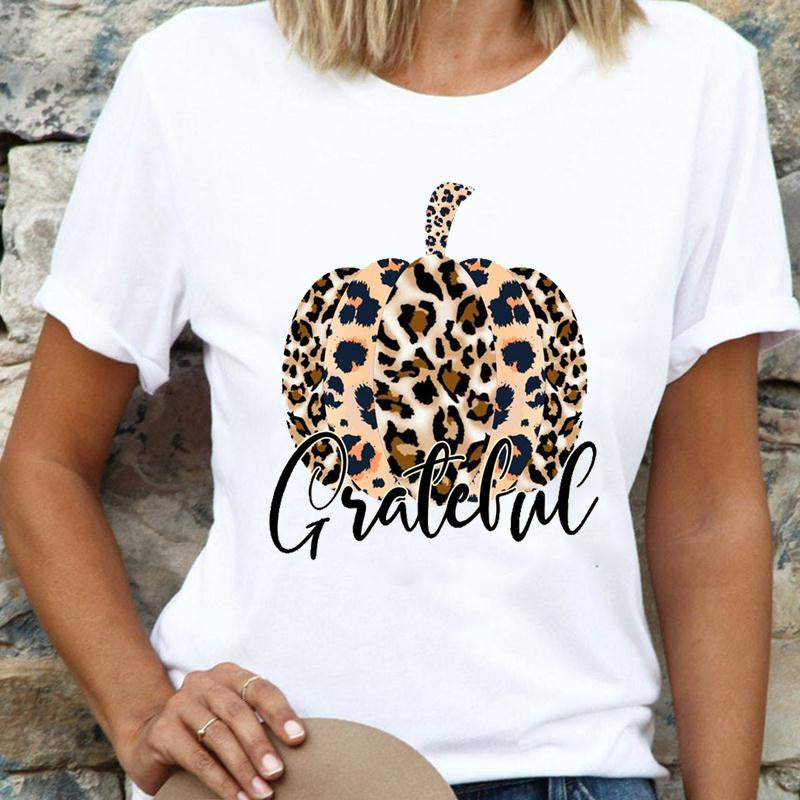 Happy Halloween Ladies White T-Shirt A
