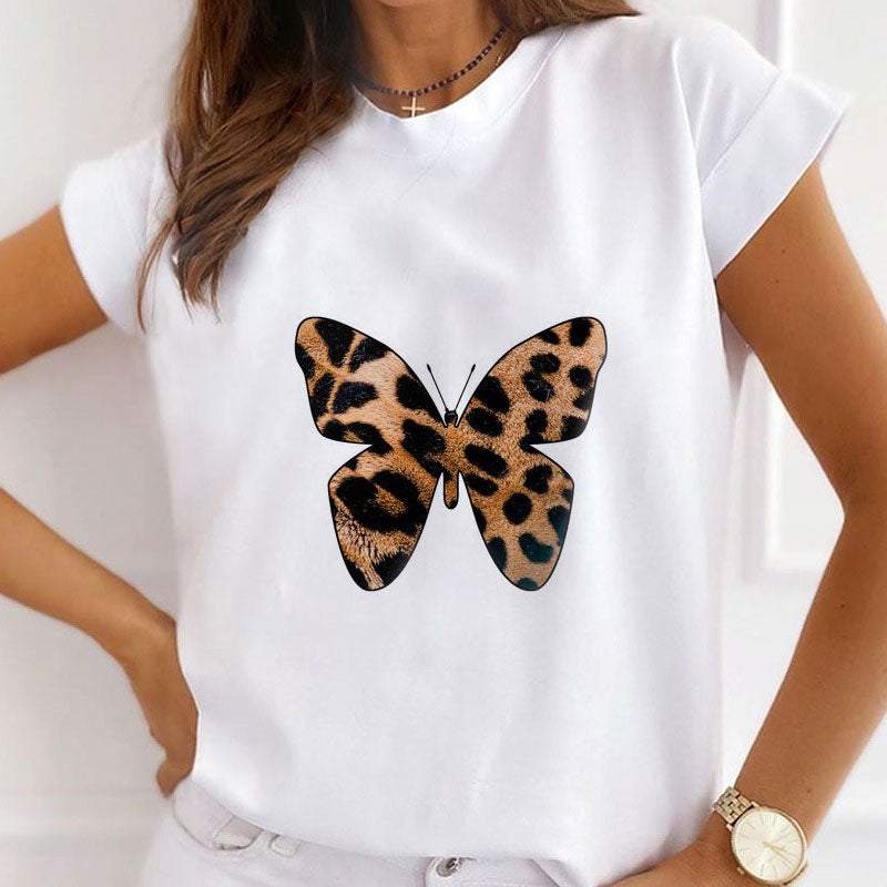 Style Z : Butterfly White T-Shirt Women