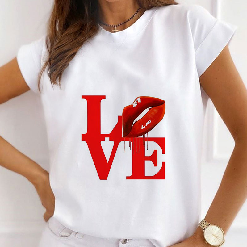 Style G : I Love You Women White T-Shirt