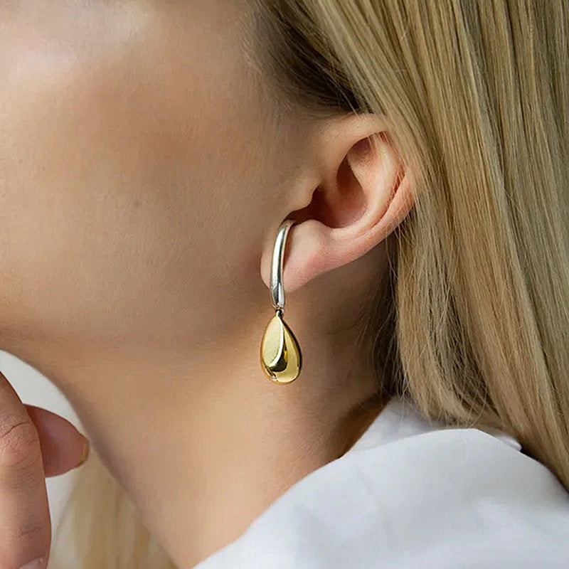 Vintage Silver Wire Drop Earring