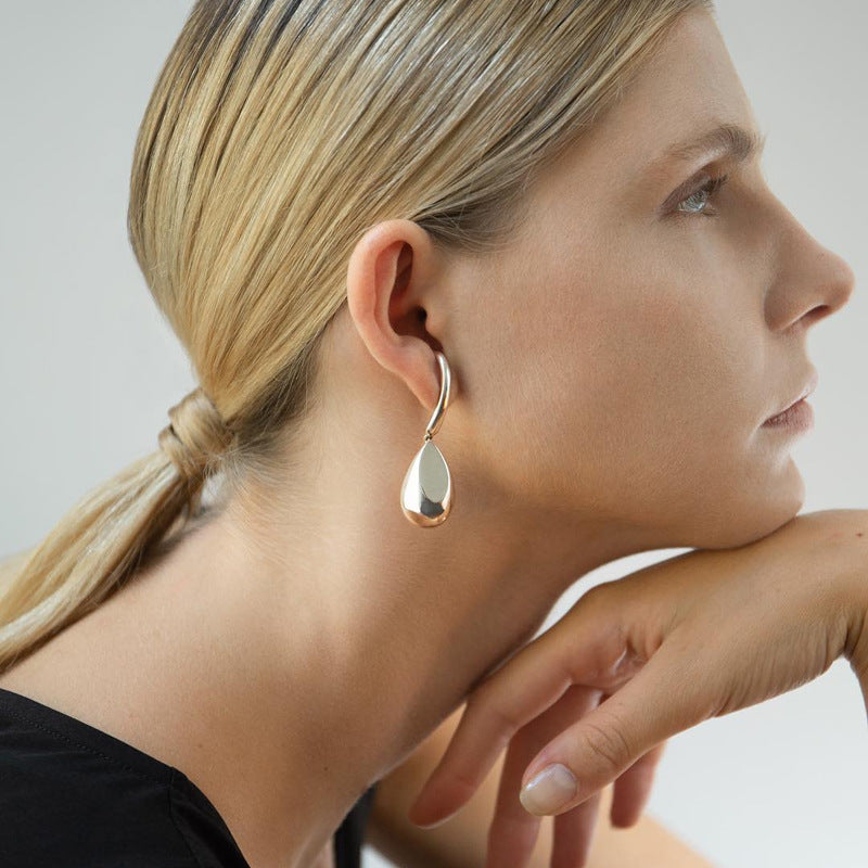 Vintage Silver Wire Drop Earring