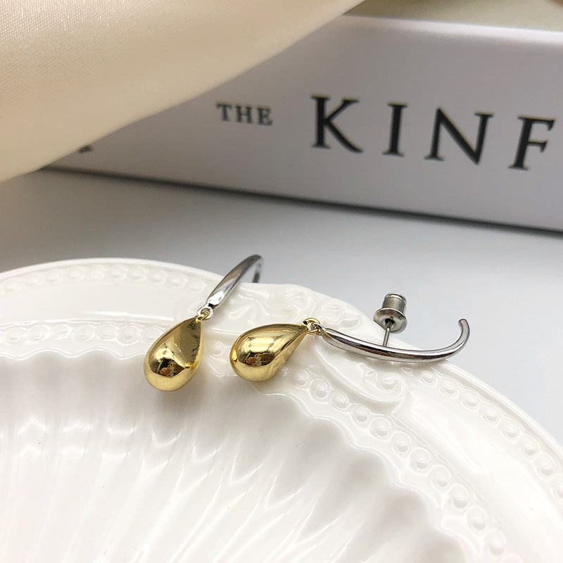 Vintage Silver Wire Drop Earring