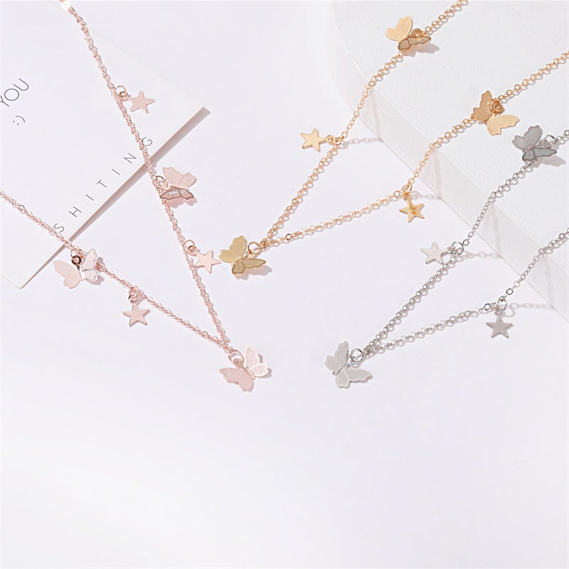 Temperament Simple Butterfly Necklace