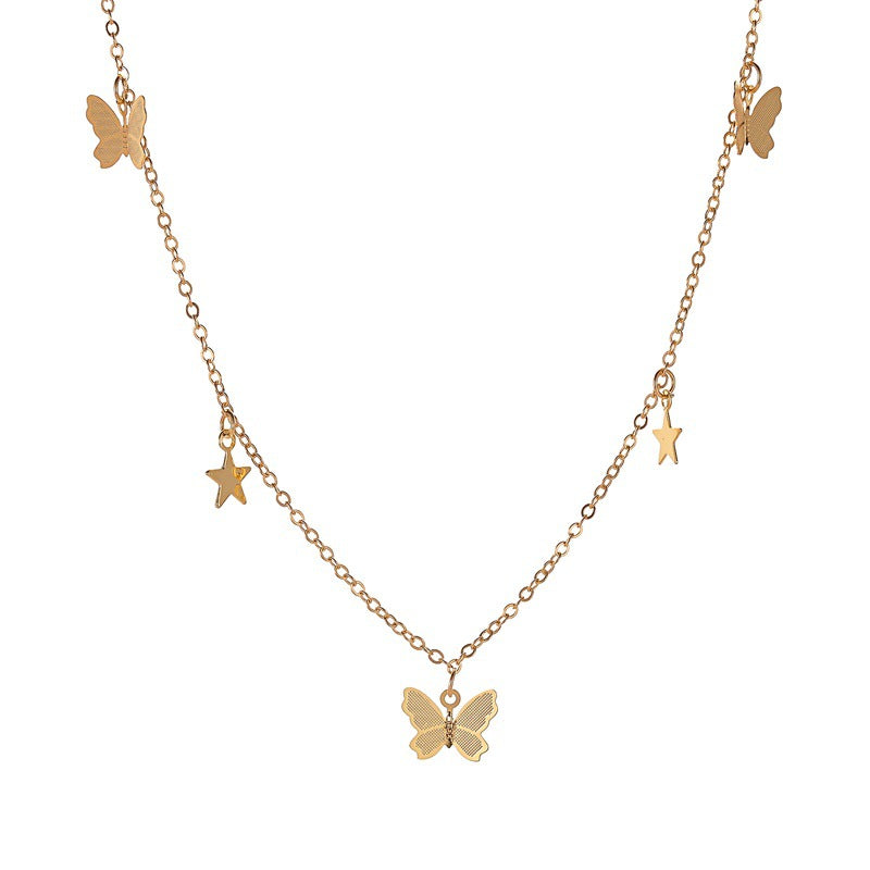 Temperament Simple Butterfly Necklace