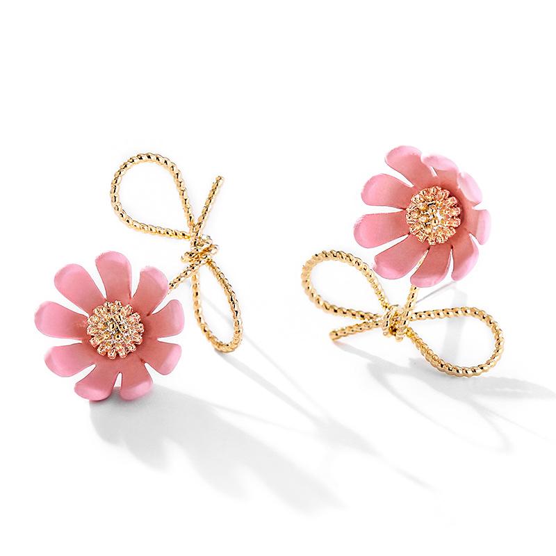 925 Silver Needle Small Daisy Earrings
