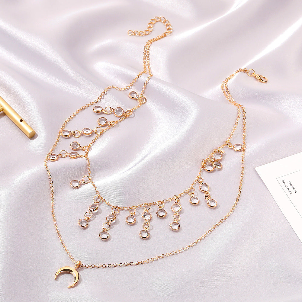 Fashion Retro Moon Necklace