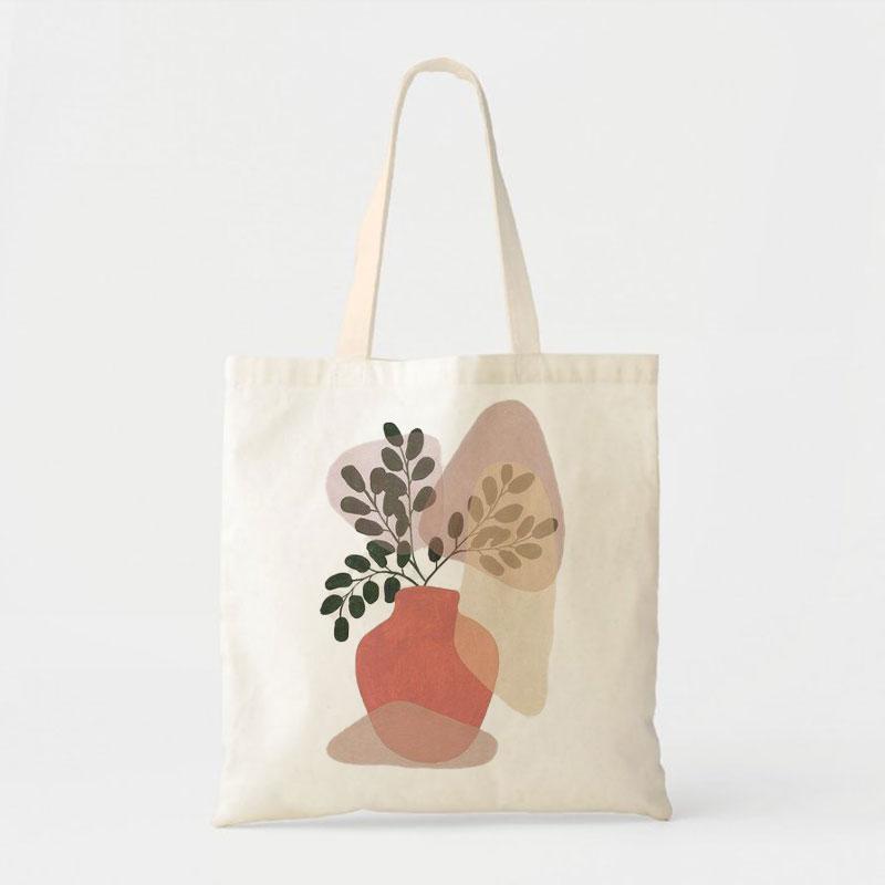RED VASE CANVAS BAG