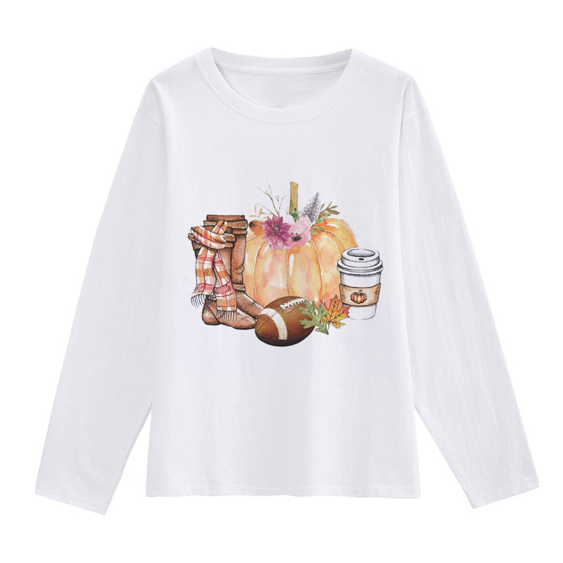 Happy Halloween Ladies White T-Shirt L
