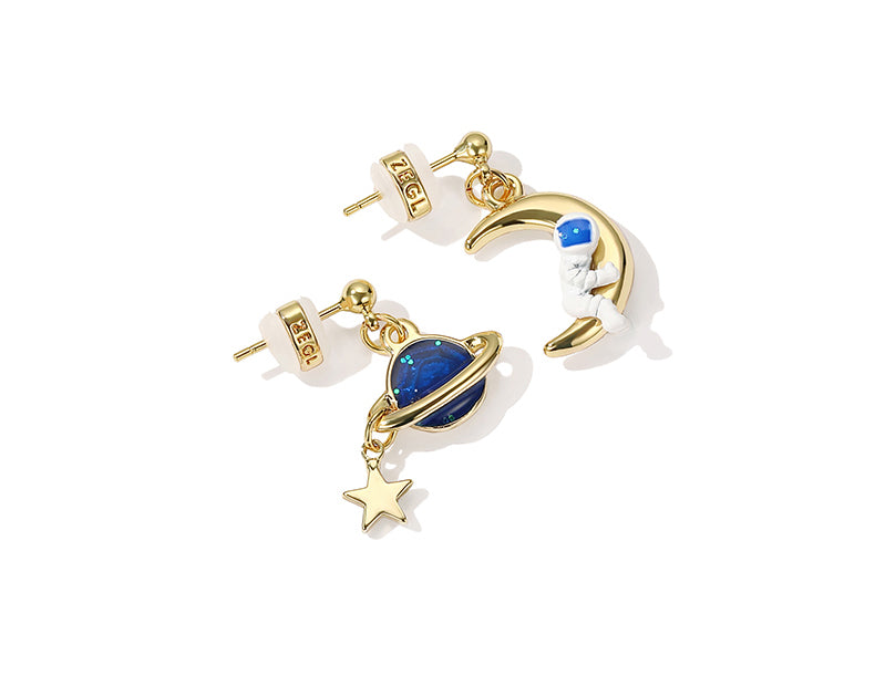 Planet Astronaut Earring