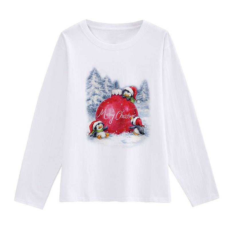 LOVELY CHRISTMAS WHITE T-SHIRT J