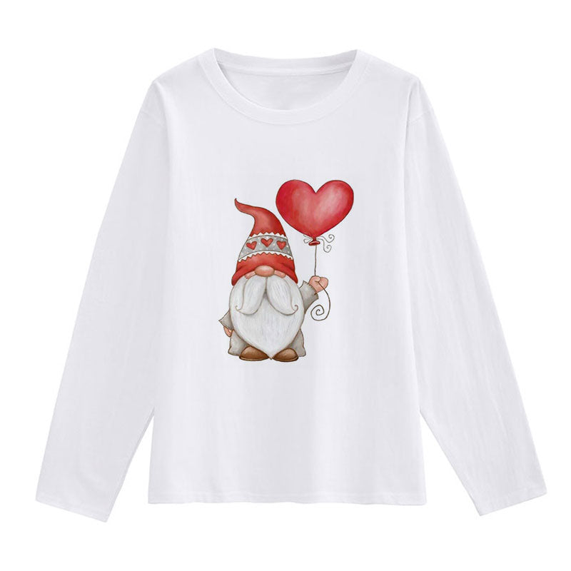 2021 Christmas Fashion Women White T-Shirt I