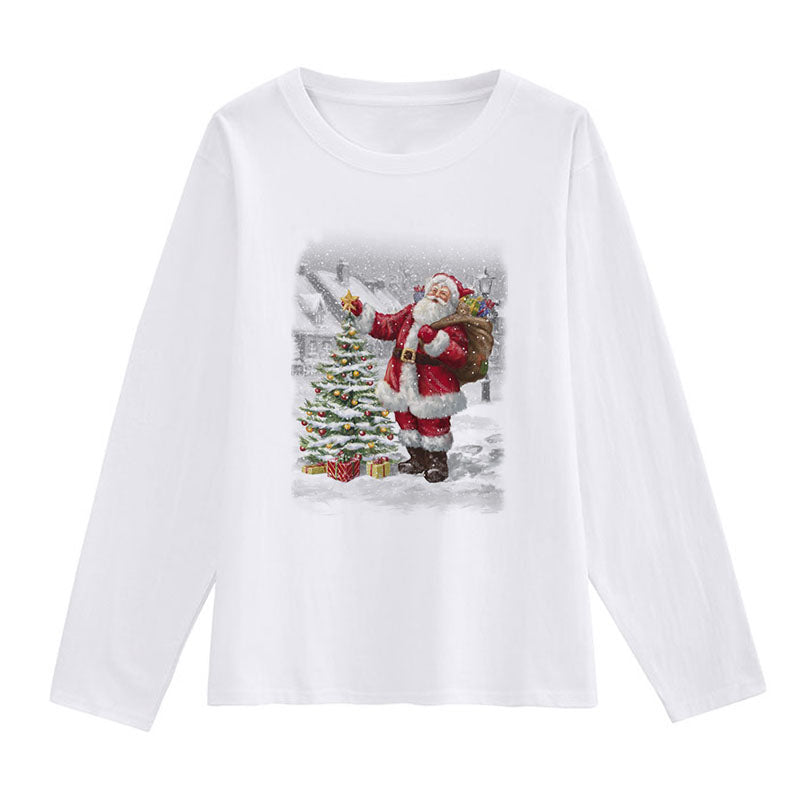 HAPPY 2021 Christmas Women White T-Shirt H
