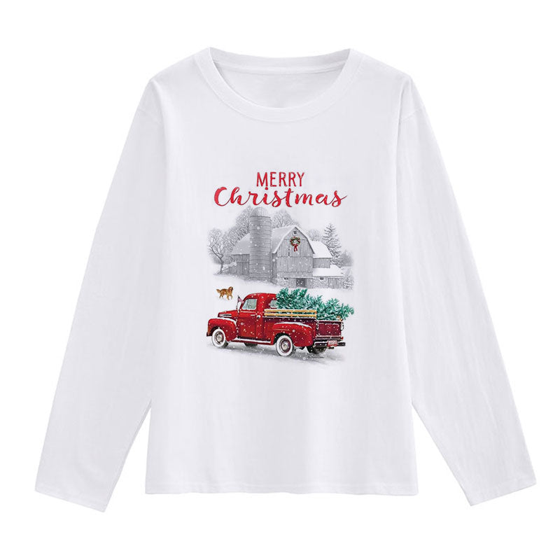 Merry Christmas Women White T-Shirt R