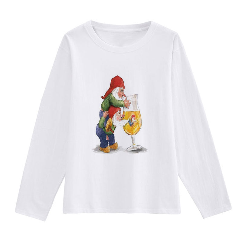 Merry Christmas Women White T-Shirt U