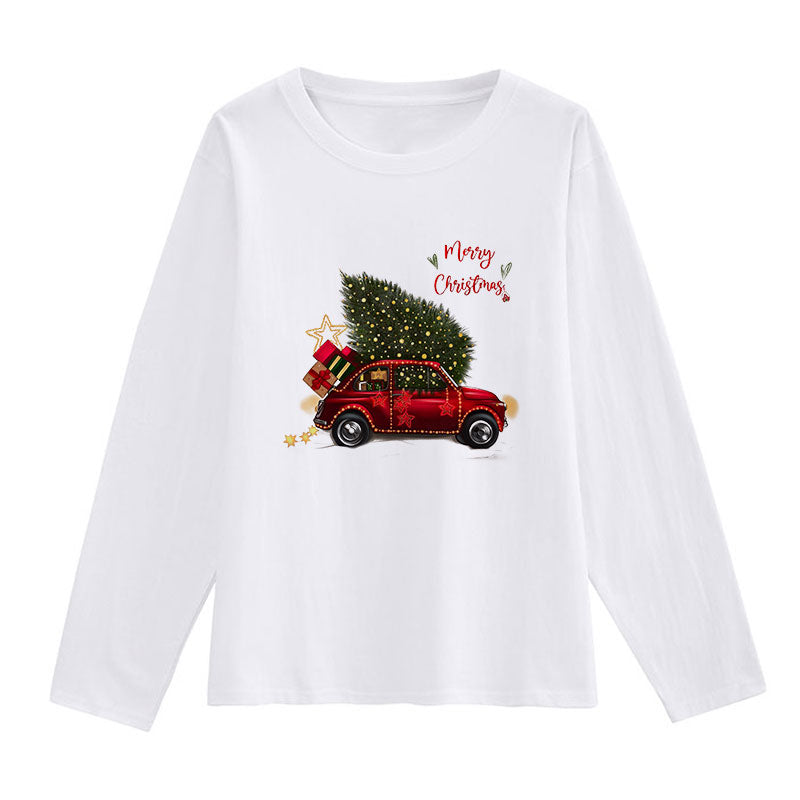 Merry Christmas Women White T-Shirt X