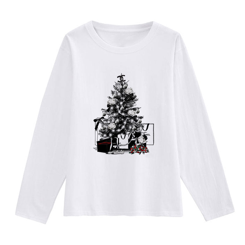 HAPPY 2021 Christmas Women White T-Shirt G