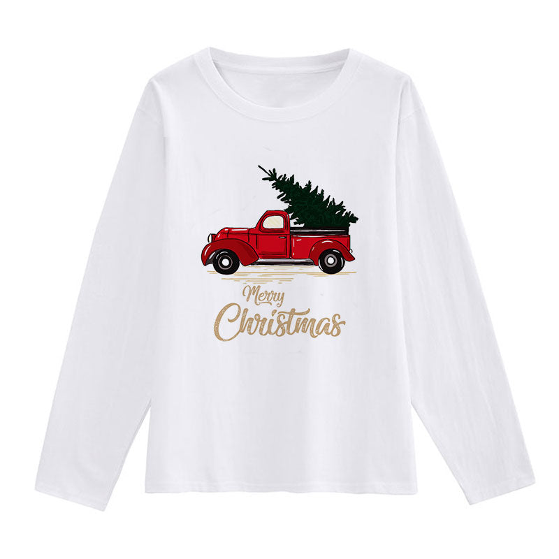 Hello Christmas Ladies White T-Shirt D