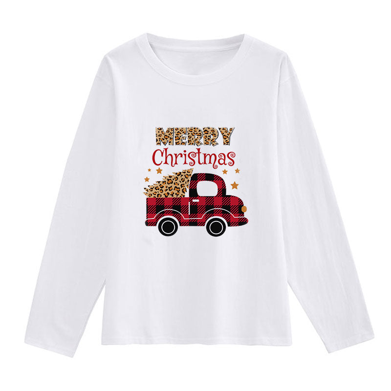 Hello Christmas Ladies White T-Shirt E
