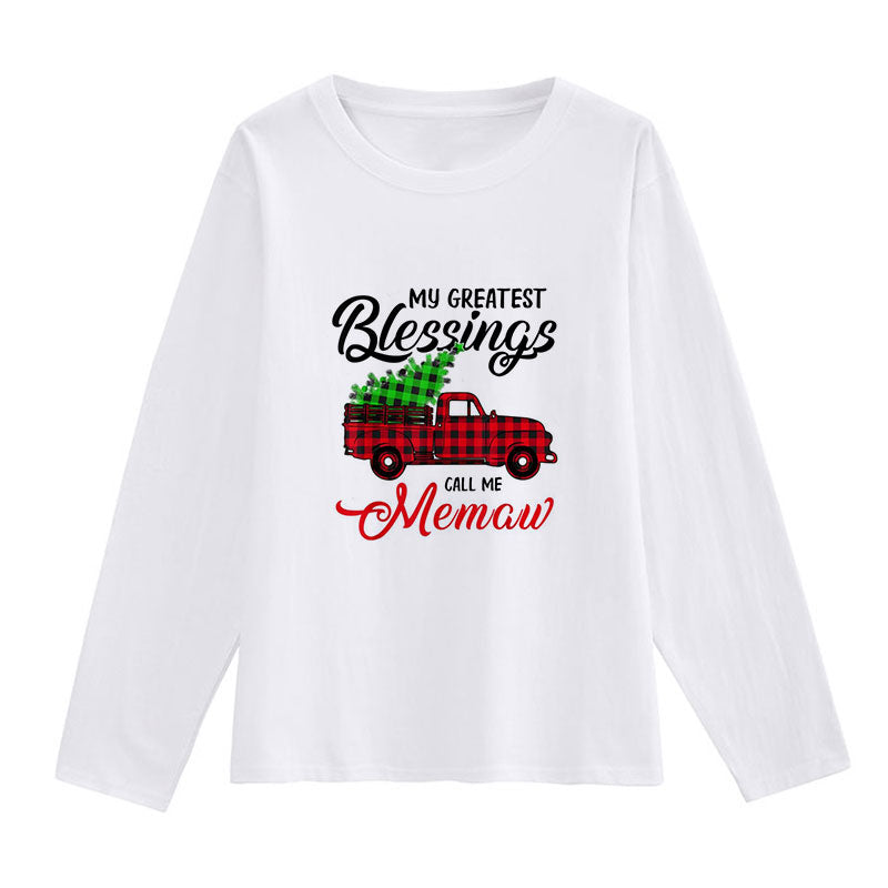 Hello Christmas Ladies White T-Shirt I