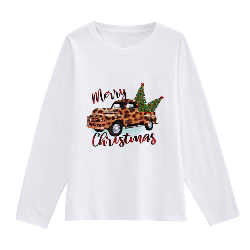 Hello Christmas Ladies White T-Shirt O