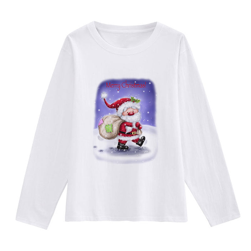 Hello Christmas Ladies White T-Shirt U