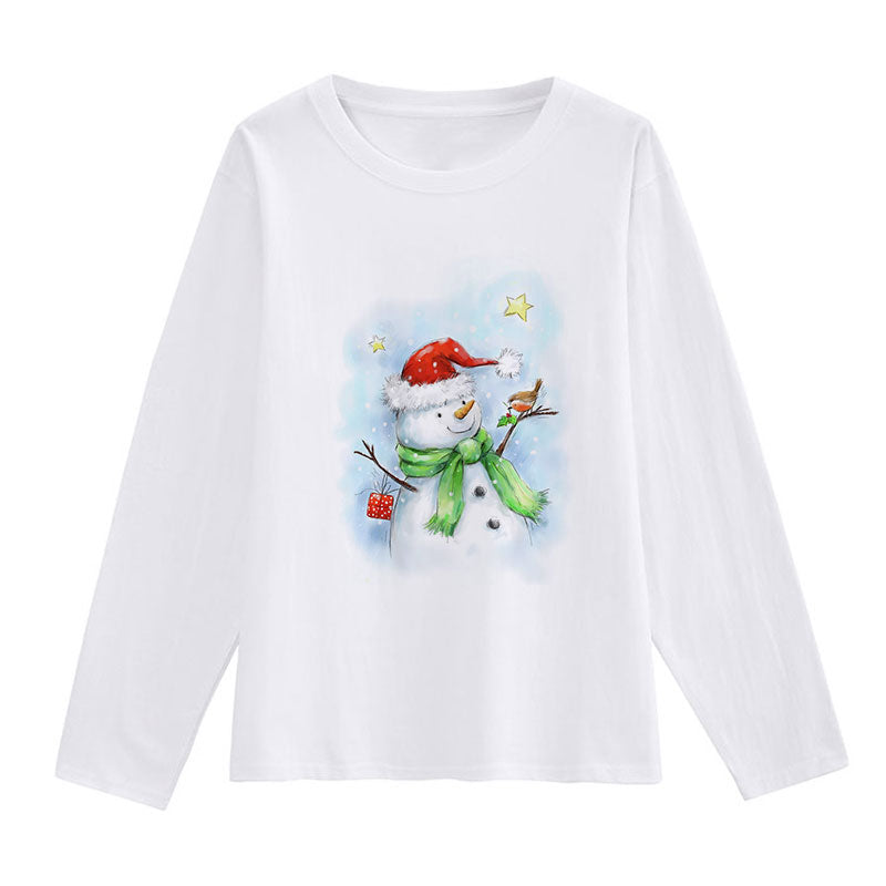 Hello Christmas Ladies White T-Shirt W