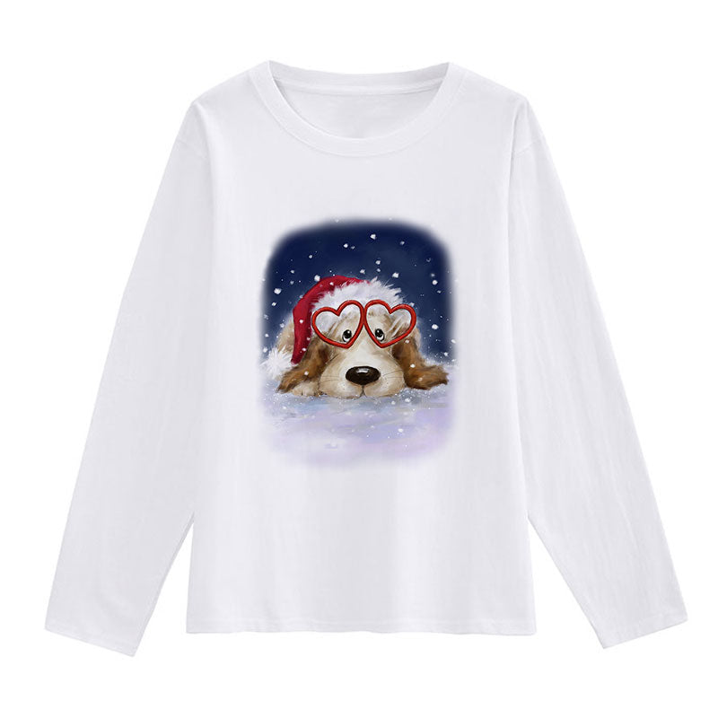 Hello Christmas Ladies White T-Shirt Y