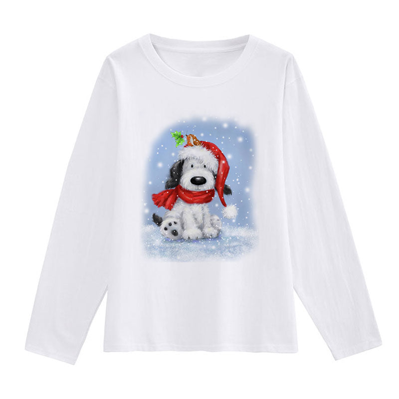 Hello Christmas Ladies White T-Shirt Z