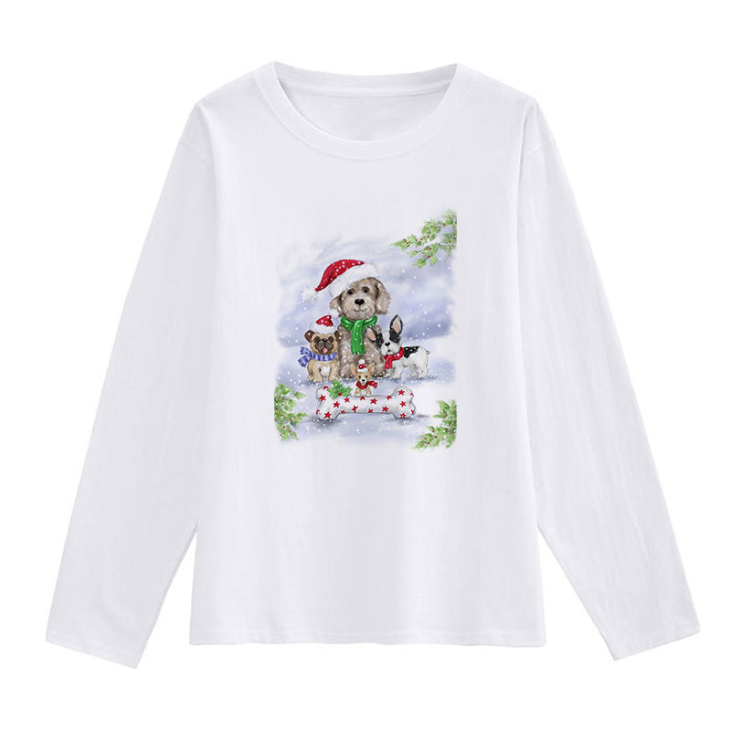 HAPPY 2021 Christmas Ladies White T-Shirt B