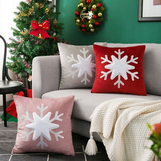 Christmas Snowflake Pillowcase